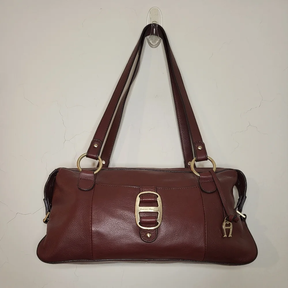 Vintage Etienne Aigner Leather Shoulder Bag - Picture 15 of 16